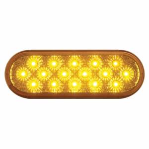 UNITED PACIFIC - UNITED PACIFIC - 39341BAK - KIT DE LUCES DE SEÑAL DE GIRO REFLECTORES OVALADOS DE 16 LED DE 6" - LED ÁMBAR/LEENTE ÁMBAR - Image 2