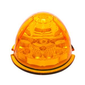 UNITED PACIFIC - 39349 - LUZ DE CABINA LABERINTO DE SANDÍA CON REFLECTOR DE 17 LED - LED ÁMBAR/LENTE ÁMBAR