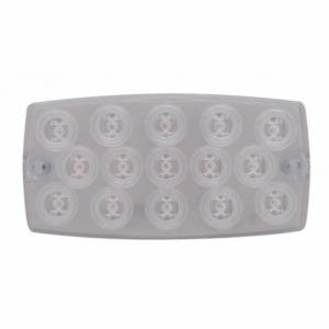 UNITED PACIFIC - UNITED PACIFIC - 39374B - LUZ RECTANGULAR DE 15 LED (PARADA, GIRO Y TRASERA) - LED ROJA/LENTE TRANSPARENTE (A GRANEL) - Image 1