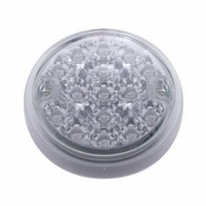 UNITED PACIFIC - 39392B - 15 LED 3" REFLECTOR DE FUNCIÓN ÚNICA LUZ DE UNA CARA SOLAMENTE - LED ÁMBAR/LENTE TRANSPARENTE (A GRANEL)