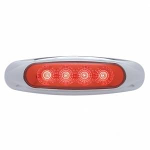 UNITED PACIFIC - 39399 - LUZ REFLECTORA DE 4 LED (LIQUIDACIÓN/MARCADOR) - LED ROJO/LENTE ROJA