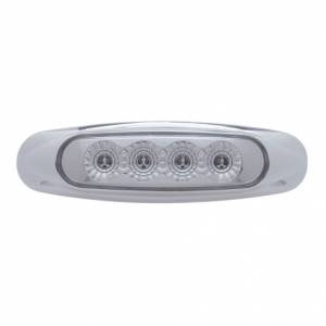 UNITED PACIFIC - 39401 - LUZ REFLECTORA DE 4 LED (LIQUIDACIÓN/MARCADOR) - LED ROJO/LENTE TRANSPARENTE