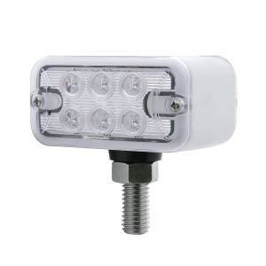 UNITED PACIFIC - 39409 - LUZ DE DOBLE CARA DE 12 LED DE DOBLE FUNCIÓN - MONTAJE EN T - LED ÁMBAR Y ROJO/LENTE TRANSPARENTE