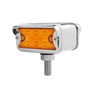 UNITED PACIFIC - UNITED PACIFIC - 39412 - LUZ DE DOBLE CARA DE 12 LED DE FUNCIÓN DOBLE CON VISERA - MONTAJE EN T - LED ÁMBAR Y ROJO/LENTE ÁMBAR Y ROJA - Image 2