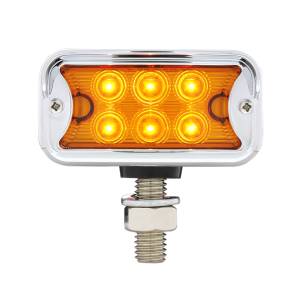 UNITED PACIFIC - UNITED PACIFIC - 39412 - LUZ DE DOBLE CARA DE 12 LED DE FUNCIÓN DOBLE CON VISERA - MONTAJE EN T - LED ÁMBAR Y ROJO/LENTE ÁMBAR Y ROJA - Image 5