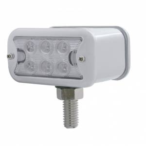 UNITED PACIFIC - 39417 - LUZ DE DOBLE CARA DE 12 LED DE DOBLE FUNCIÓN CON BISEL - MONTAJE EN T - LED ÁMBAR Y ROJO/LENTE TRANSPARENTE