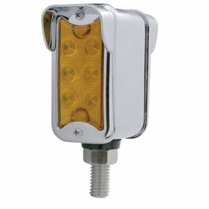 UNITED PACIFIC - 39419 - LUZ DE DOBLE CARA DE 12 LED DE DOBLE FUNCIÓN CON VISERA - MONTAJE VERTICAL - LED ÁMBAR Y ROJO/ LENTE ÁMBAR Y ROJA