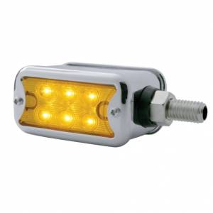 UNITED PACIFIC - 39420 - LUZ DE DOBLE CARA DE FUNCIÓN DOBLE 12 ED CON BISEL - MONTAJE HORIZONTAL - LED ÁMBAR Y ROJO/LENTE ÁMBAR Y ROJA