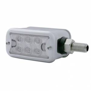 UNITED PACIFIC - 39423 - LUZ DE DOBLE CARA DE 12 LED DE DOBLE FUNCIÓN CON BISEL - MONTAJE HORIZONTAL - LED ÁMBAR Y ROJO/LENTE TRANSPARENTE