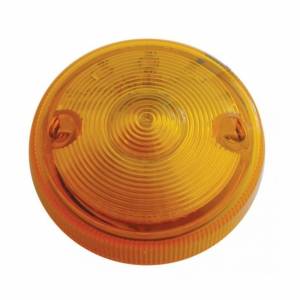 UNITED PACIFIC - 39428 - LUZ DE UNA CARA DE 15 LED DE 3" DE DOBLE FUNCIÓN SOLAMENTE - LED ÁMBAR/LENTE ÁMBAR