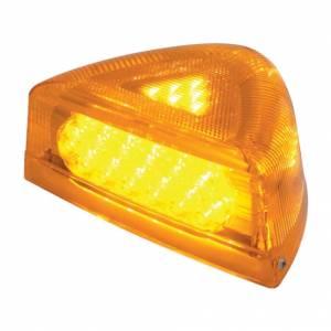 UNITED PACIFIC - 39436 - LUZ DE INTERMITENTE DE 37 LED CON BASE CROMADA PARA PETERBILT 379/378/357 1987-2007 - LED ÁMBAR/LENTE ÁMBAR