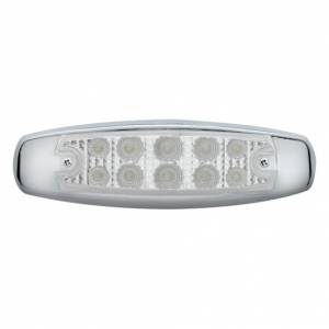 UNITED PACIFIC - 39454 - LUZ RECTANGULAR REFLECTOR DE 10 LED (LIQUIDACIÓN/MARCADOR) - LED ROJO/LENTE TRANSPARENTE