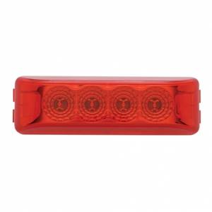 UNITED PACIFIC - UNITED PACIFIC - 39464 - LUZ RECTANGULAR REFLECTOR DE 4 LED (LIQUIDACIÓN/MARCADOR) - LED ROJO/LENTE ROJA - Image 2