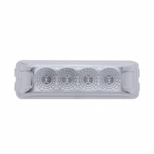 UNITED PACIFIC - 39466 - LUZ RECTANGULAR REFLECTOR DE 4 LED (LIQUIDACIÓN/MARCADOR) - LED ROJO/LENTE TRANSPARENTE