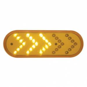 UNITED PACIFIC - UNITED PACIFIC - 39475B - LUZ DE SEÑAL DE GIRO SECUENCIAL OVALADA CON REFLECTOR DE 35 LED DE 6" - LED ÁMBAR/LEENTE ÁMBAR (A GRANEL) - Image 3