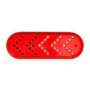 UNITED PACIFIC - UNITED PACIFIC - 39476 - LUZ DE SEÑAL DE GIRO SECUENCIAL OVALADA REFLECTOR DE 35 LED DE 6" - LED ROJO/LEENTE ROJA - Image 3
