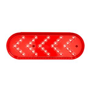 UNITED PACIFIC - UNITED PACIFIC - 39476 - LUZ DE SEÑAL DE GIRO SECUENCIAL OVALADA REFLECTOR DE 35 LED DE 6" - LED ROJO/LEENTE ROJA - Image 5