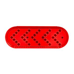 UNITED PACIFIC - UNITED PACIFIC - 39476 - LUZ DE SEÑAL DE GIRO SECUENCIAL OVALADA REFLECTOR DE 35 LED DE 6" - LED ROJO/LEENTE ROJA - Image 6