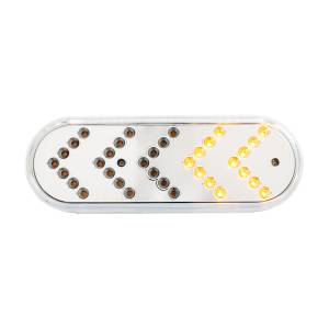 UNITED PACIFIC - UNITED PACIFIC - 39477 - LUZ DE SEÑAL DE GIRO SECUENCIAL OVALADA CON REFLECTOR DE 35 LED DE 6" - LED ÁMBAR/LENTE TRANSPARENTE - Image 2