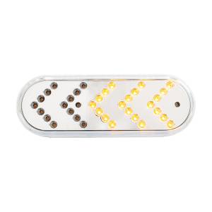 UNITED PACIFIC - UNITED PACIFIC - 39477 - LUZ DE SEÑAL DE GIRO SECUENCIAL OVALADA CON REFLECTOR DE 35 LED DE 6" - LED ÁMBAR/LENTE TRANSPARENTE - Image 3