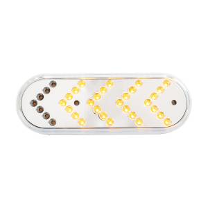 UNITED PACIFIC - UNITED PACIFIC - 39477 - LUZ DE SEÑAL DE GIRO SECUENCIAL OVALADA CON REFLECTOR DE 35 LED DE 6" - LED ÁMBAR/LENTE TRANSPARENTE - Image 4