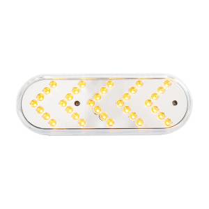 UNITED PACIFIC - UNITED PACIFIC - 39477 - LUZ DE SEÑAL DE GIRO SECUENCIAL OVALADA CON REFLECTOR DE 35 LED DE 6" - LED ÁMBAR/LENTE TRANSPARENTE - Image 5