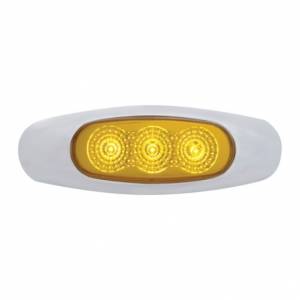 UNITED PACIFIC - 39479 - LUZ REFLECTORA DE 3 LED (LIQUIDACIÓN/MARCADOR) - LED ÁMBAR/LENTE ÁMBAR