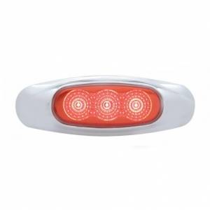 UNITED PACIFIC - 39480 - LUZ REFLECTOR DE 3 LED (LIQUIDACIÓN/MARCADOR) - LED ROJO/LENTE ROJA