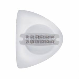 UNITED PACIFIC - 39505 - CUBIERTA DE LUZ DE SEÑAL DE GIRO DEL FARO REFLECTOR DE 12 LED - LED ÁMBAR/LENTE TRANSPARENTE