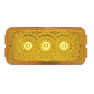 UNITED PACIFIC - 39523 - LUZ REFLECTORA DE 3 LED (LIQUIDACIÓN/MARCADOR) - LED ÁMBAR/LENTE ÁMBAR