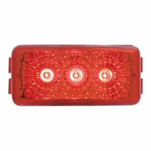 UNITED PACIFIC - 39524 - LUZ REFLECTOR DE 3 LED (LIQUIDACIÓN/MARCADOR) - LED ROJO/LENTE ROJA