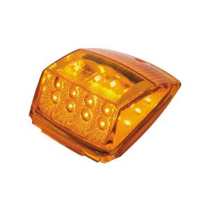 UNITED PACIFIC - 39527 - LUZ DE CABINA CUADRADA CON REFLECTOR DE 17 LED - LED ÁMBAR/LENTE ÁMBAR