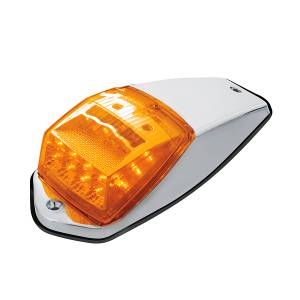 UNITED PACIFIC - 39529 - KIT DE LUZ DE CABINA ESTILO GRAKON 5000 CON REFLECTOR DE 17 LED - LED ÁMBAR/LENTE ÁMBAR