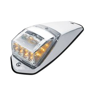 UNITED PACIFIC - 39530 - KIT DE LUZ DE CABINA ESTILO GRAKON 5000 CON REFLECTOR DE 17 LED - LED ÁMBAR/LENTE TRANSPARENTE
