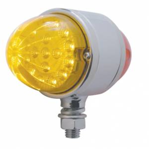 UNITED PACIFIC - 39545 - LUZ DE DOBLE CARA REFLECTOR DE DOBLE FUNCIÓN DE 17 LED - LED ÁMBAR Y ROJO / LENTE ÁMBAR Y ROJA