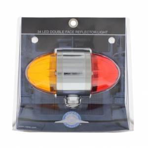 UNITED PACIFIC - UNITED PACIFIC - 39545 - LUZ DE DOBLE CARA REFLECTOR DE DOBLE FUNCIÓN DE 17 LED - LED ÁMBAR Y ROJO / LENTE ÁMBAR Y ROJA - Image 3