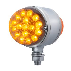UNITED PACIFIC - 39546 - LUZ DE DOBLE CARA REFLECTOR DE DOBLE FUNCIÓN DE 17 LED - LED ÁMBAR Y ROJO / LENTE TRANSPARENTE