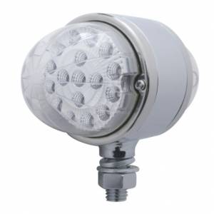 UNITED PACIFIC - 39554 - LUZ DE DOBLE CARA DE SANDÍA CON REFLECTOR DE 34 LED - LED ÁMBAR Y ROJO / LENTE TRANSPARENTE
