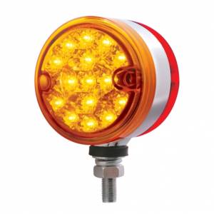 UNITED PACIFIC - 39561 - LUZ DE DOBLE CARA REFLECTOR DE DOBLE FUNCIÓN DE 30 LED DE 3" - LED ÁMBAR Y ROJO / LENTE ÁMBAR Y ROJA