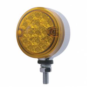 UNITED PACIFIC - 39567 - LUZ DE UNA CARA REFLECTOR DE FUNCIÓN DOBLE DE 15 LED DE 3" - LED ÁMBAR/LENTE ÁMBAR