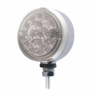 UNITED PACIFIC - 39569 - LUZ DE UNA CARA REFLECTOR DE FUNCIÓN DOBLE DE 15 LED DE 3" - LED ÁMBAR/LENTE TRANSPARENTE