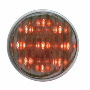 UNITED PACIFIC - 39581 - LUZ AUXILIAR DE 9 LED DE 2" - LED ROJO/LENTE CROMADA