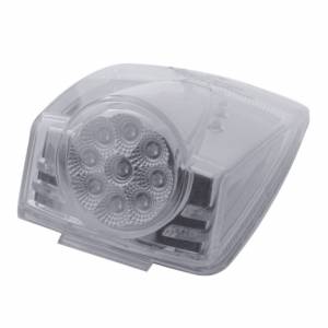 UNITED PACIFIC - 39603 - LUZ DE CABINA CUADRADA CON REFLECTOR DE 19 LED - LED ÁMBAR/LENTE TRANSPARENTE