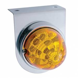 UNITED PACIFIC - 39616 - SOPORTE DE LUZ INOXIDABLE CON LUZ REFLECTOR DE SANDÍA DE 17 LED - LED ÁMBAR/LENTE ÁMBAR
