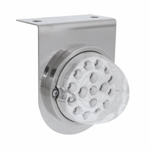 UNITED PACIFIC - 39621 - SOPORTE DE LUZ INOXIDABLE CON LUZ REFLECTOR CLARO DE DOBLE FUNCIÓN DE 17 LED - LENTE TRANSPARENTE