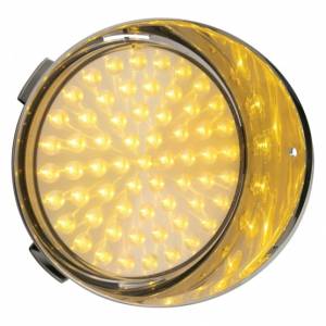 UNITED PACIFIC - 39641 - LUZ DE CONDUCCIÓN DIURNA FREIGHTLINER DE 61 LED (PASAJERO) - LED ÁMBAR/LENTE TRANSPARENTE