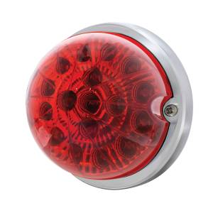UNITED PACIFIC - UNITED PACIFIC - 39658 - KIT DE MONTAJE EMPOTRADO CON REFLECTOR TRANSPARENTE SANDÍA DE DOBLE FUNCIÓN DE 17 LED CON BISEL DE PERFIL BAJO - LED ROJO Y LENTE - Image 2