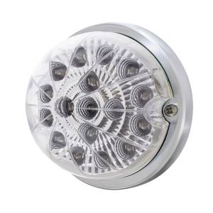 UNITED PACIFIC - UNITED PACIFIC - 39660 - KIT DE MONTAJE EMPOTRADO CON REFLECTOR TRANSPARENTE DE SANDÍA DE DOBLE FUNCIÓN DE 17 LED CON BISEL DE PERFIL BAJO - LED ROJO/LENTE TRANSPARENTE - Image 2