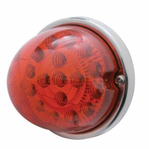 UNITED PACIFIC - 39662 - KIT DE MONTAJE EMPOTRADO CON REFLECTOR TRANSPARENTE SANDÍA DE 17 LED CON BISEL DE PERFIL BAJO - LED ROJO/LENTE ROJA