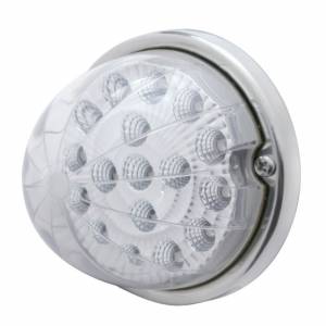 UNITED PACIFIC - 39664 - KIT DE MONTAJE EMPOTRADO CON REFLECTOR TRANSPARENTE SANDÍA DE 17 LED CON BISEL DE PERFIL BAJO - LED ROJO/LEENTE TRANSPARENTE
